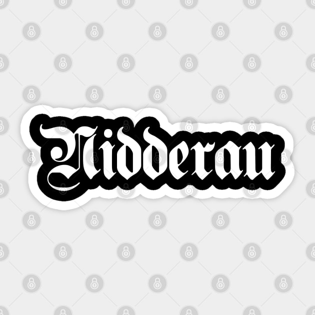 Nidderau written with gothic font Sticker by Happy Citizen